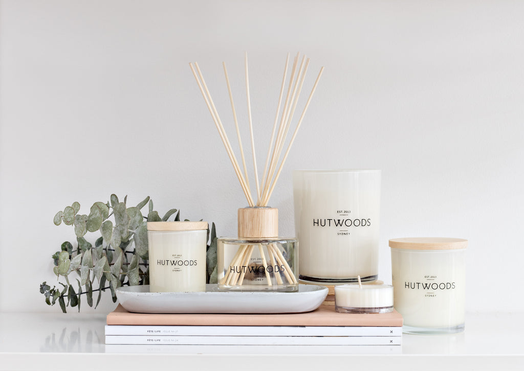 Hutwoods Candle, Diffuser and Fragrance range