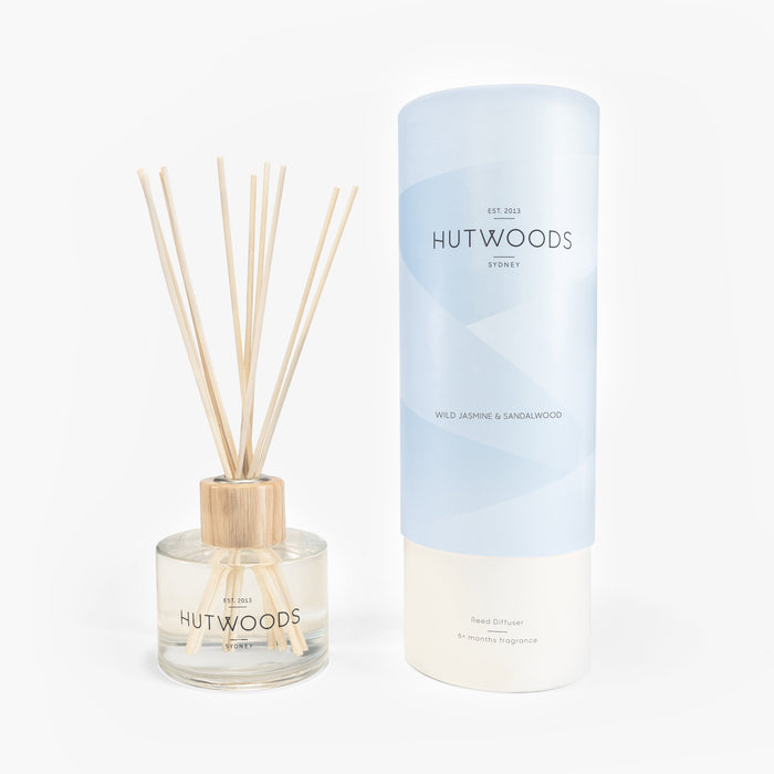 Hutwoods Wild Jasmine & Sandalwood Reed Diffuser